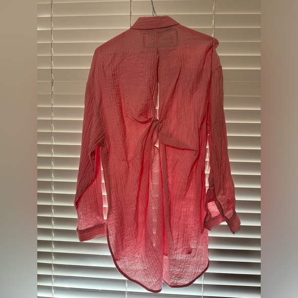 ZARA - WOMEN’S FLOWY KNOTTED SHIRT - SIZE XS - Picture 4 of 9
